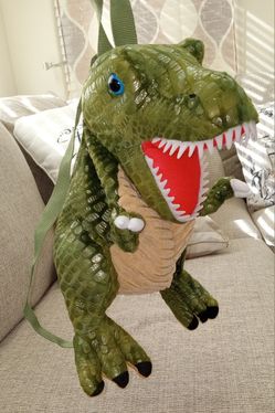 Plush T-Rex dinosaur backpack