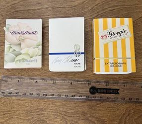 Vtg Perfume Samplers : Bill Bass, Anais Anais, Giorgio Beverly Hills