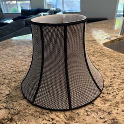 Canterbury Black & White Check Bell Lamp Shade – Hand Tailored Brooklyn NY