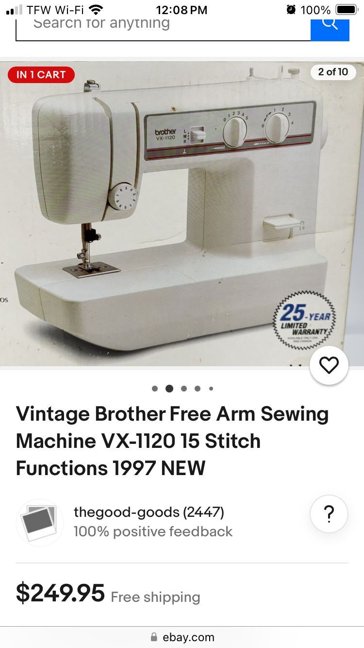 Vintage BRAND NEW IN BOX Sewing Machine