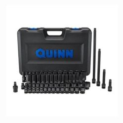 QUINN 1/2 in. Drive SAE & Metric Master Impact Socket Set (61-Piece)