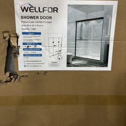 Shower Door Black 55”to 60”