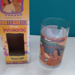 Vintage Walt Disney Collector Series Cups by Burger King 1994.
Pocahontas. Hard plastic glass.