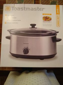 Toastmaster 7 quart stainless steel slow cooker
