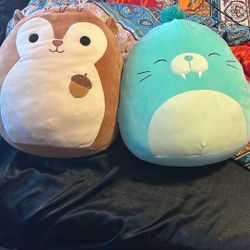 Two squishmallow plush
