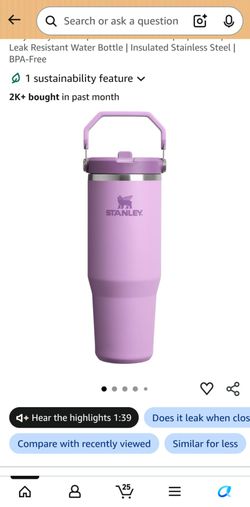Stanley cup purple 30 oz