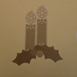 Christmas Candle Dies