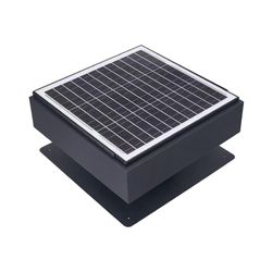 12 Solar Roof Vent Fan,40W Dual Power Attic Exhaust Fan with 3-Speed Remote & 25°C Auto Start,1200 CFM,MPPT Controller Solar Ventilator