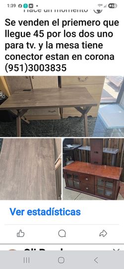 Mesa y mueble para tv.