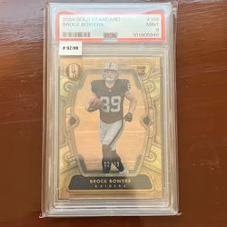 2024 Gold Standard Brock Bowers /99 PSA 9