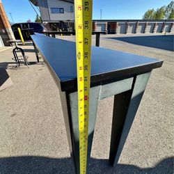 12 Foot Long Counter Height Bar Table/Console with Steel Base