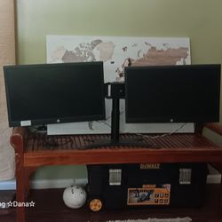 COMPUTER SCREENS ON SWIVEL STAND