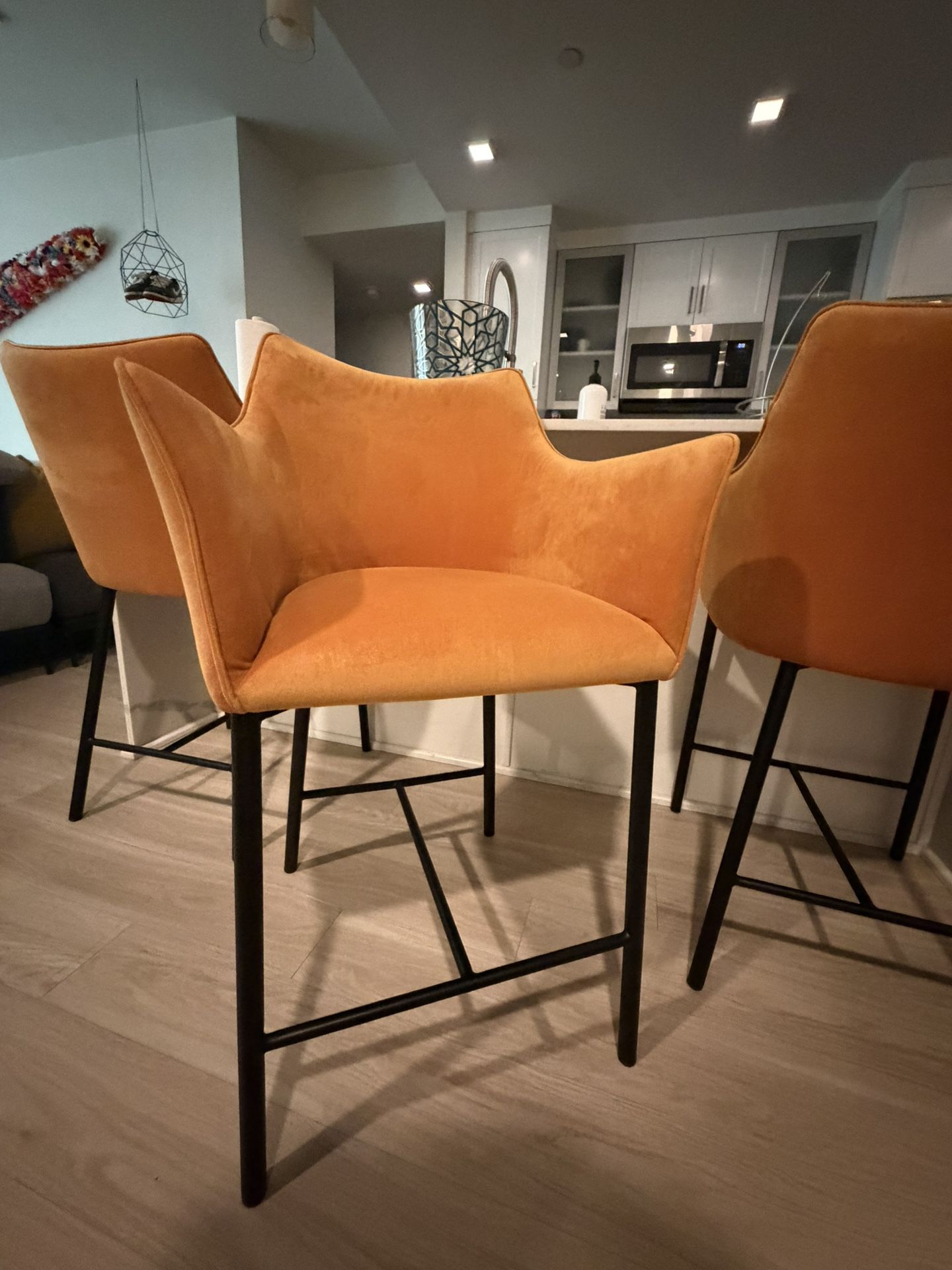 Orange Bar stool Chairs 