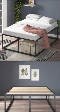 Twin Metal Frame Platform Bed - Frame Only