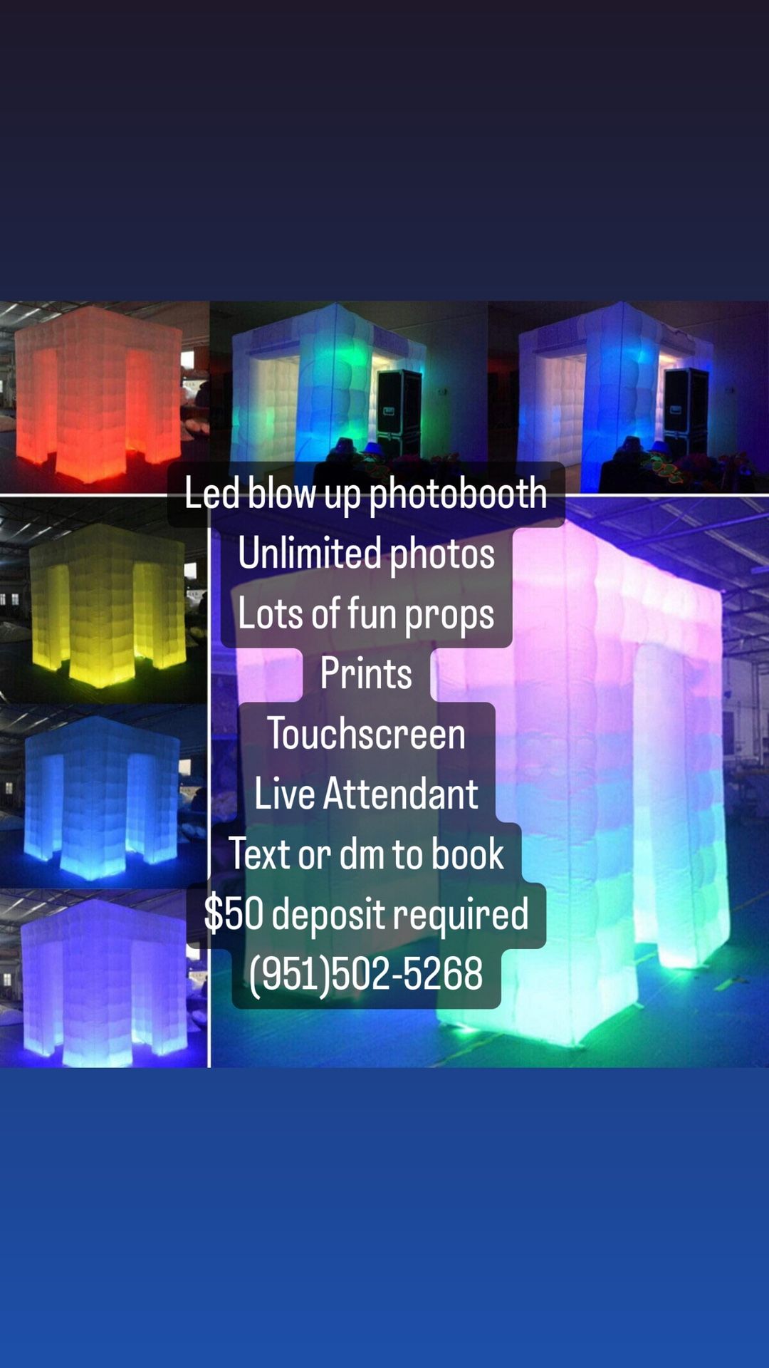 Blow Up Led Photobooth