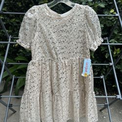 Sequins Short Sleeve Dress Size 14