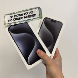 Apple iPhone 15 Pro Max New Unlocked -90 Day Warranty-$1 DOWN-NO Credit Needed