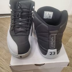 Jordan 12 Retro Barons Black And Grey
