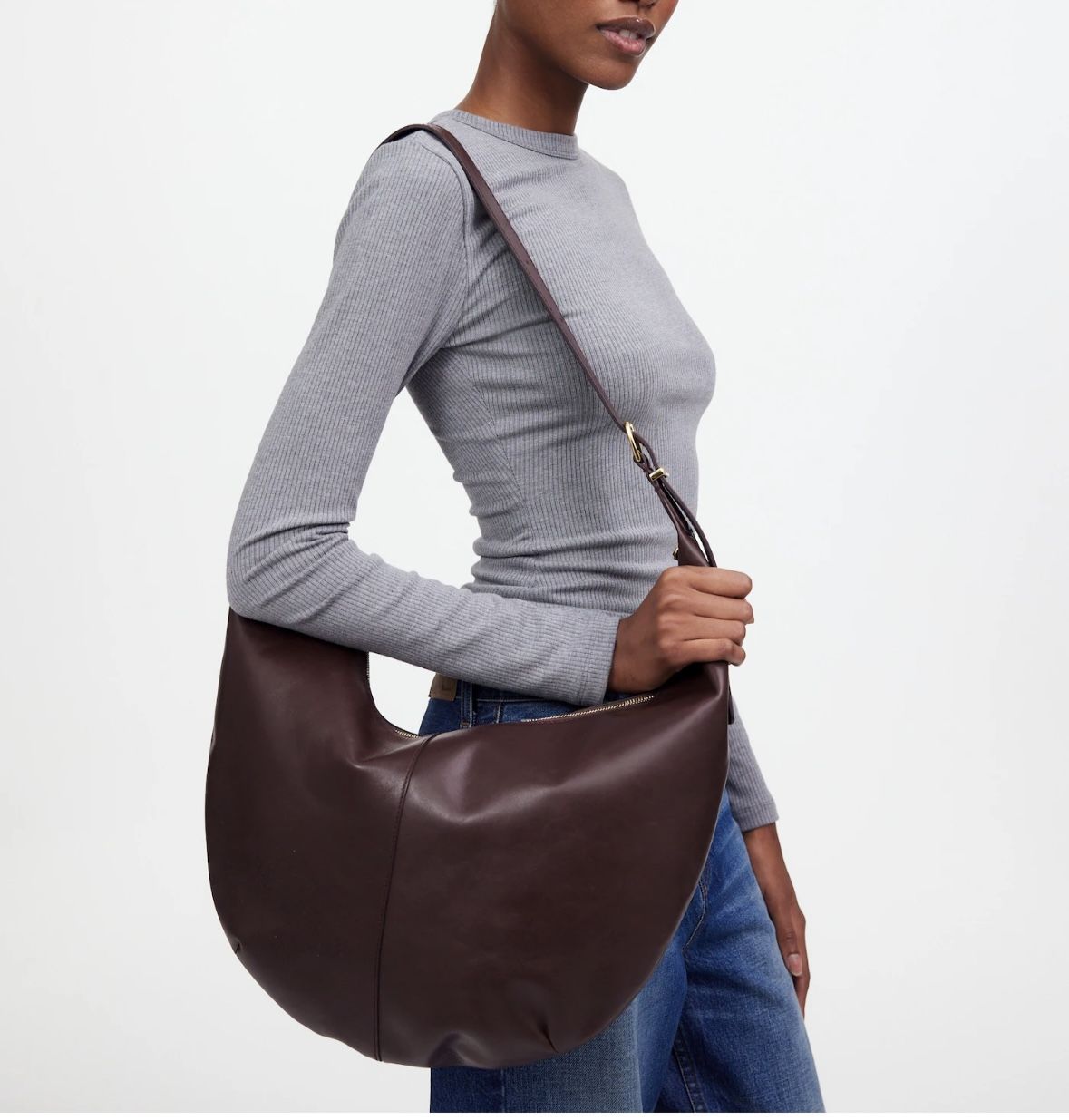 Madewell The Essential Curve Shoulder Bag NEW