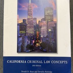 California Criminal Law Concepts