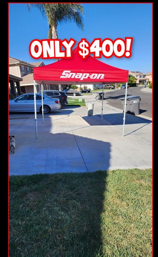 BRAND NEW E-ZUP 10X10 EXPRESS ALUMINUM CANOPY • SNAP ON TOOLS