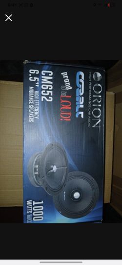 Brand New 2 Orion 1000w 6.5 Mids Orion 1500w 2ch Amp And 4ga Amp Kit $200firm Price Pickup Only Serious Buyers Please Yes It Is Avaliable 