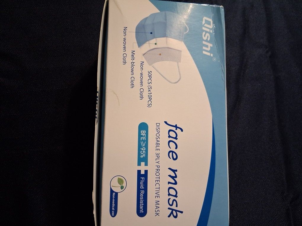 One Box/50 pics Disposable 3-ply Face Mask