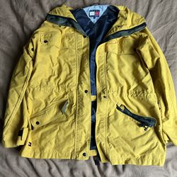 Yellow Tommy Hilfiger Rain Jacket