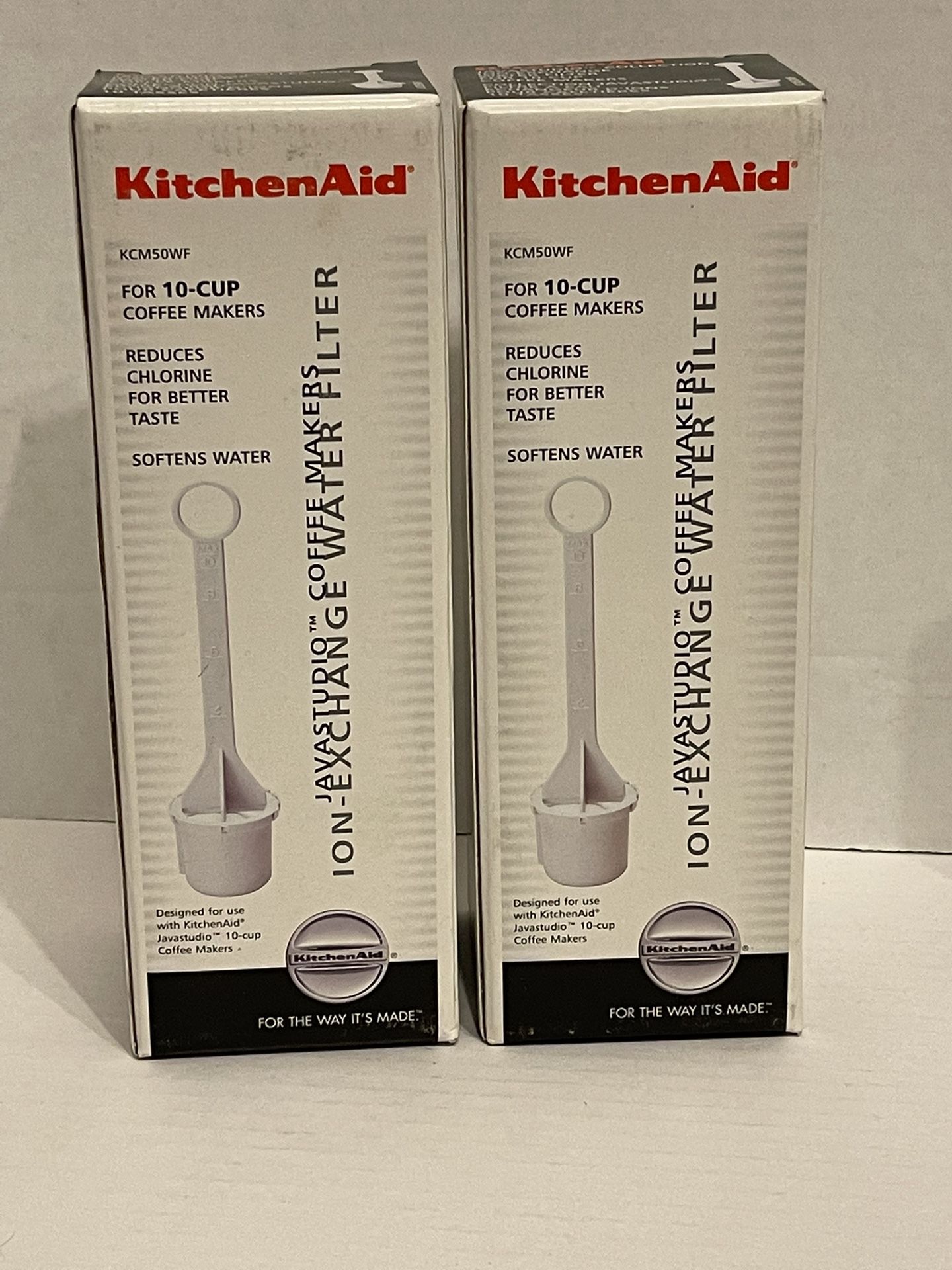 NEW 4 Kitchen Aid JavaStudio 10 cup coffee makers water filters 2 boxes x 2 per box