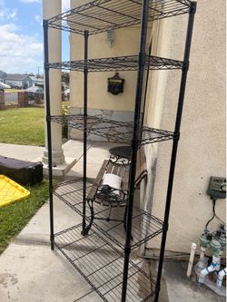 Black shelf/ rack for storage