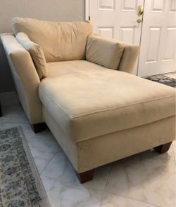 Microfiber chaise lounge