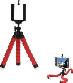 📱 Flexible Phone Holder Tripod – Red 🔴