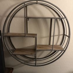 Wall Shelf Metal With Wood . Moving Sale !