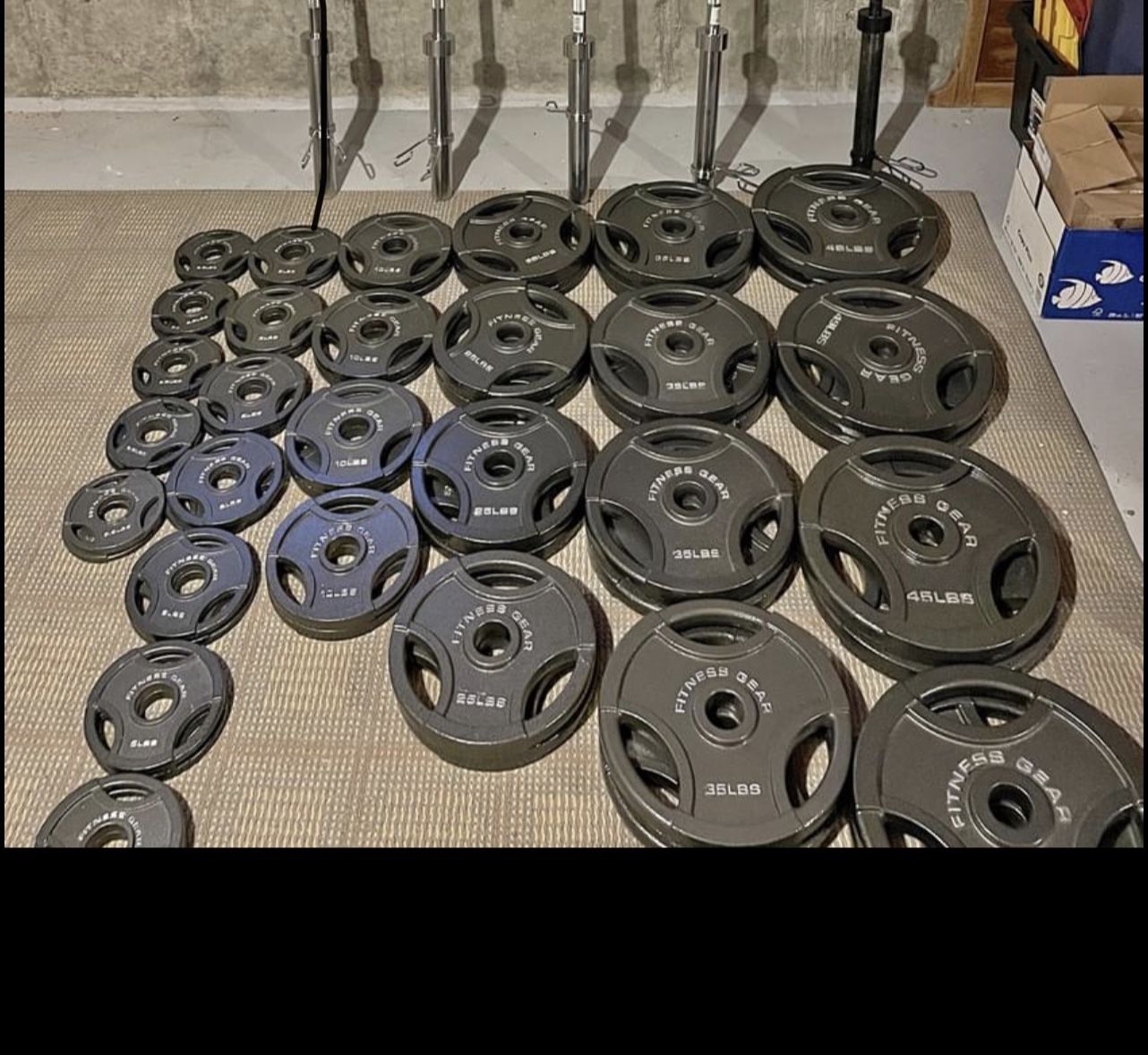 5lb,10lb, 25lb, 35lb, 45lb Olympic 2” Plates —> BRAND NEW ✅