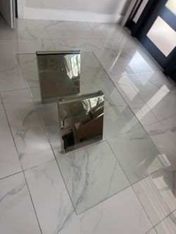 El Dorado Coffee Table Chrome Legs. 