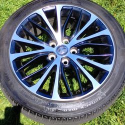 2022 1 OEM TOYOTA CAMRY 18" WHEEL WITH MICHELIN TIRE 235/45/18 FOR ANY CAMRY 2018 TO 2022 WITH NO DENTS OR CRACKS ONLY 1