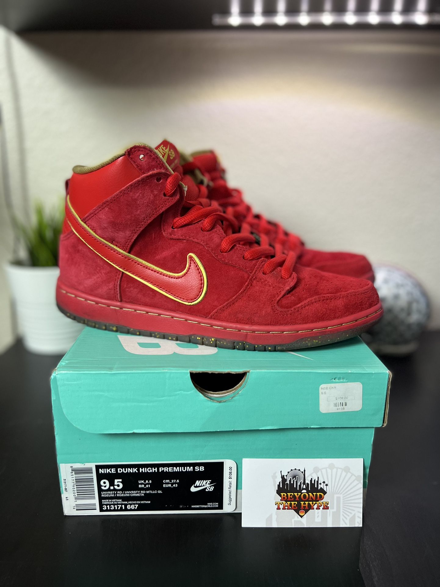 Nike Sb Dunk Cny Nike Sb Dunk High Chinese New Year Cny Yoth Size