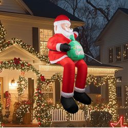 Christmas Inflatable Santa Claus 5.6 FT with Lights & Music (Open Box, New, Only 1)