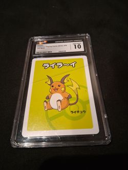 Raichu gem mint 10 cgc old maid card