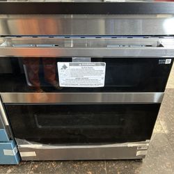 Double Oven Stainless Steel Electric Range