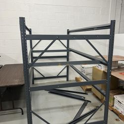 Metal Shelves and Metal Table 