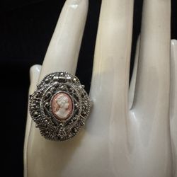 Cameo Ring Watch Locket