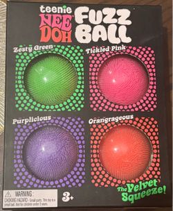 Teenie Nee Doh Fuzz Ball 4-Pack