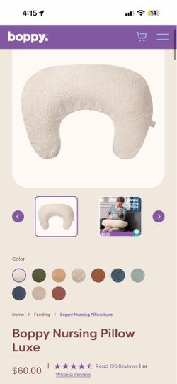 Brand New Boppy Nursing Pillow Luxe