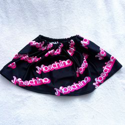 ✨NEW 12-18 MO MOSCHINO SKIRT BLACK PINK KIDS LUXURY ✨
