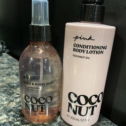 NEW VICTORIAS SECRET PINK COCO FRAGRANCE MIST AND LOTION SET $20!