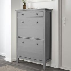 IKEA HEMNES Shoe Storage Cabinet Gray