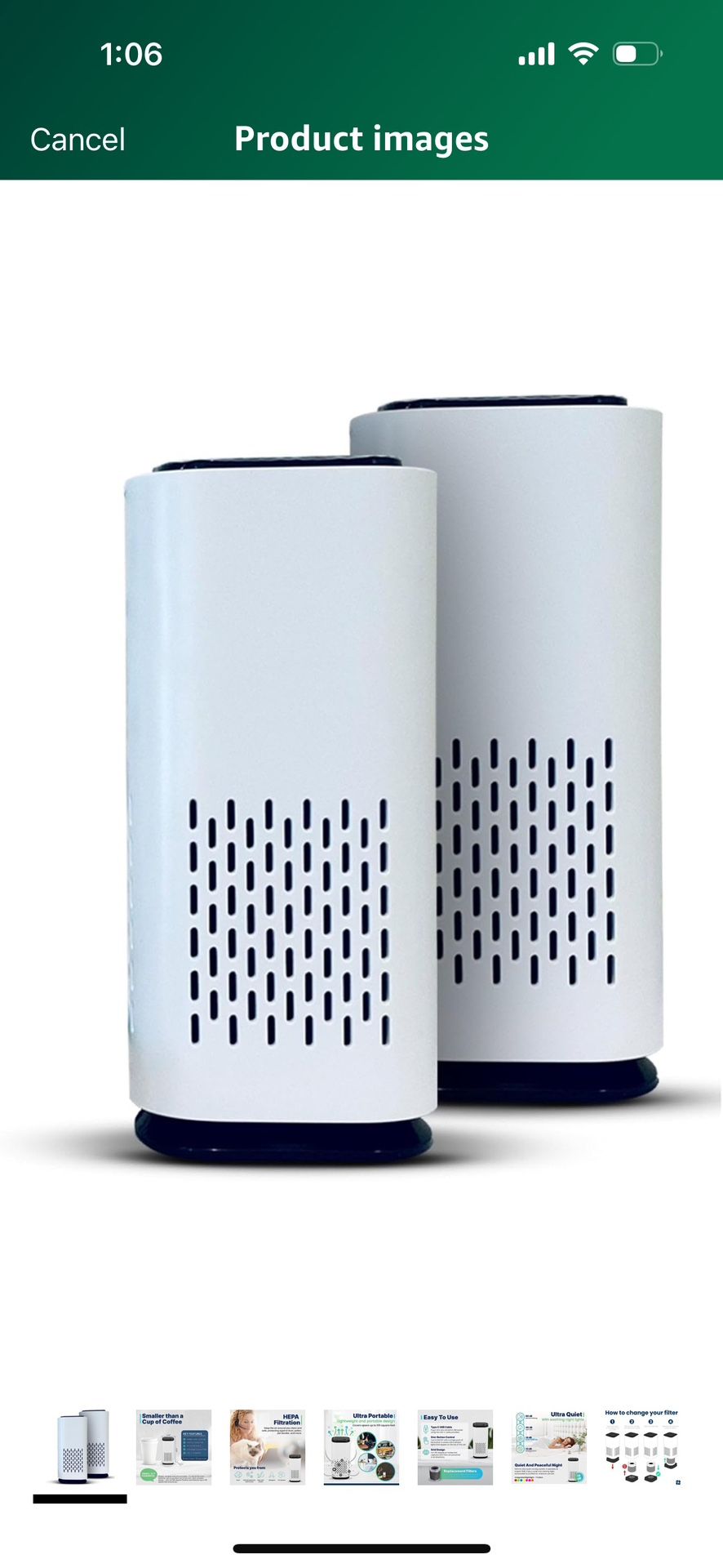 2 Kiki Pure A1 2021 Mini Hepa Filter Ultra Quite