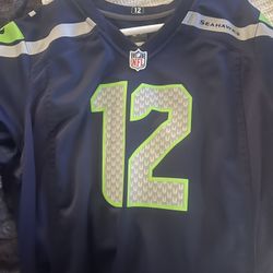 Women’s Seahawks Jersey XL 12 Navy