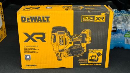 20V MAX Lithium-Ion 15-Degree Electric Cordless Roofing Nailer Kit with 2.0Ah Battery Charger and Bag